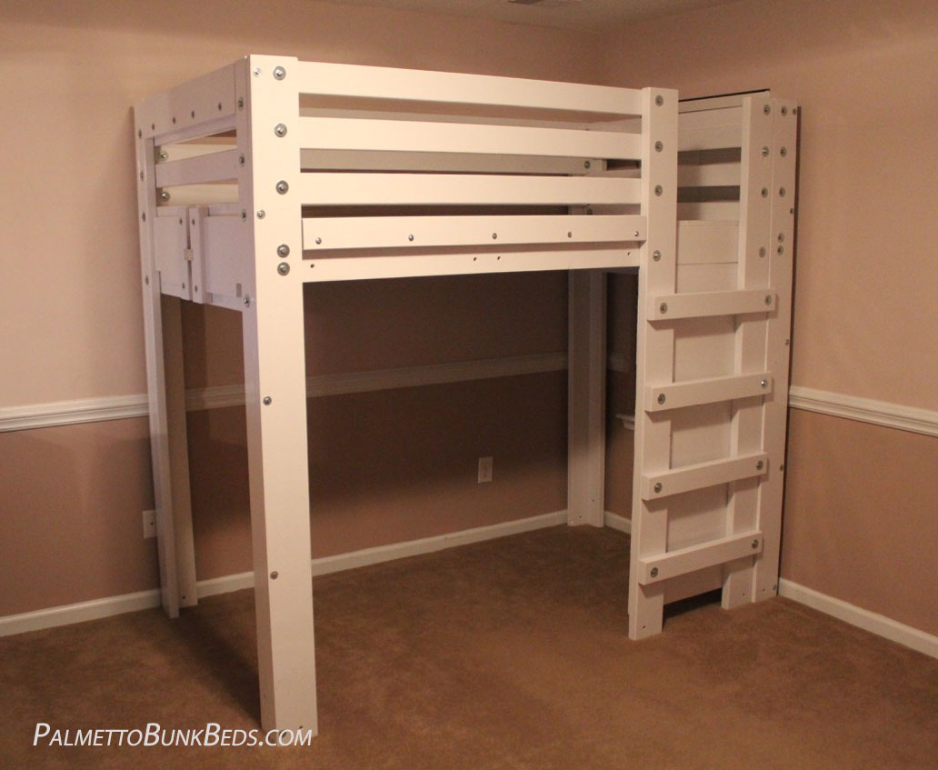 twin size loft bed with storage